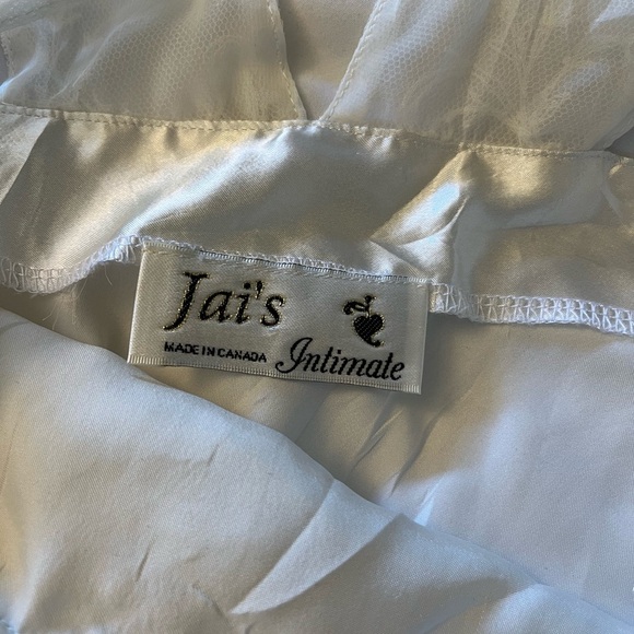 Vintage  Jia's intimate satin slip dress lingerie lace bridal romantic , size S - Picture 9 of 13